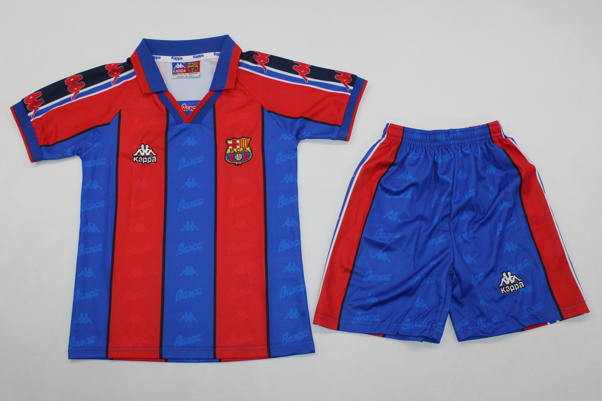 Kids-Barcelona 95/97 Home Soccer Jersey